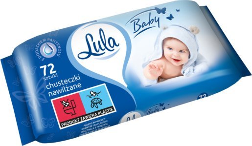 Lula Chusteczki nawilżane z Pantenolem 72 szt.