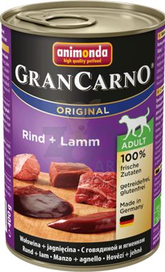 Animonda ANIMONDA GranCarno Adult Dog smak: Wołowina + jagnięcina 12 x 400g