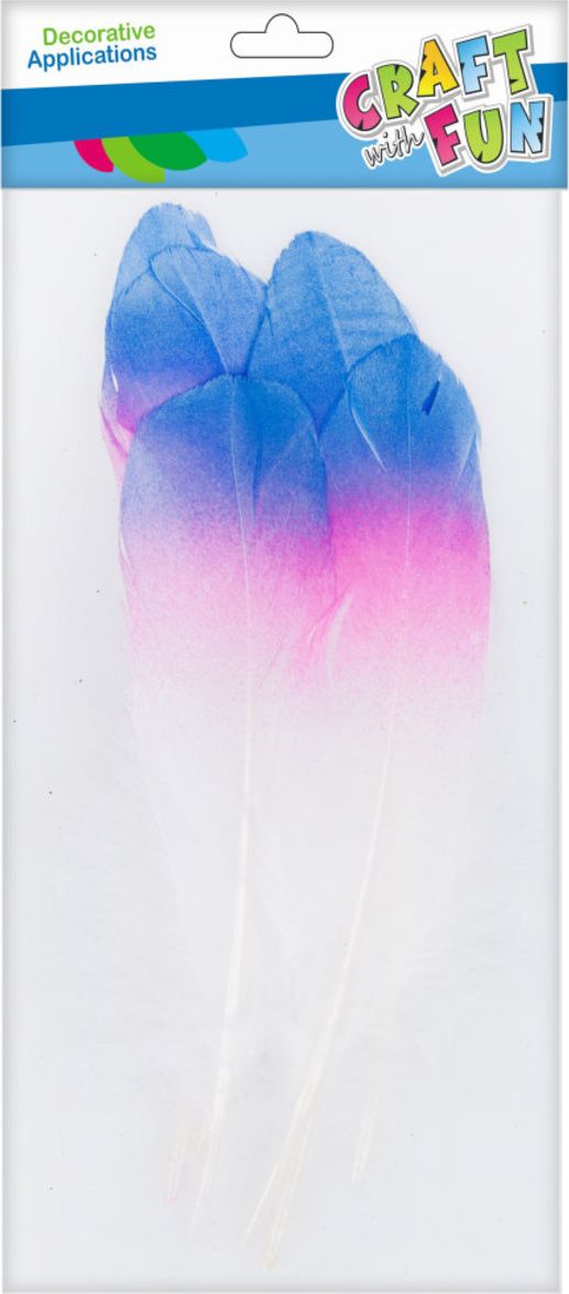 Craft with Fun CF OZDOBA DEK PIORKA 17-22CM 6SZT TECZA 20/600