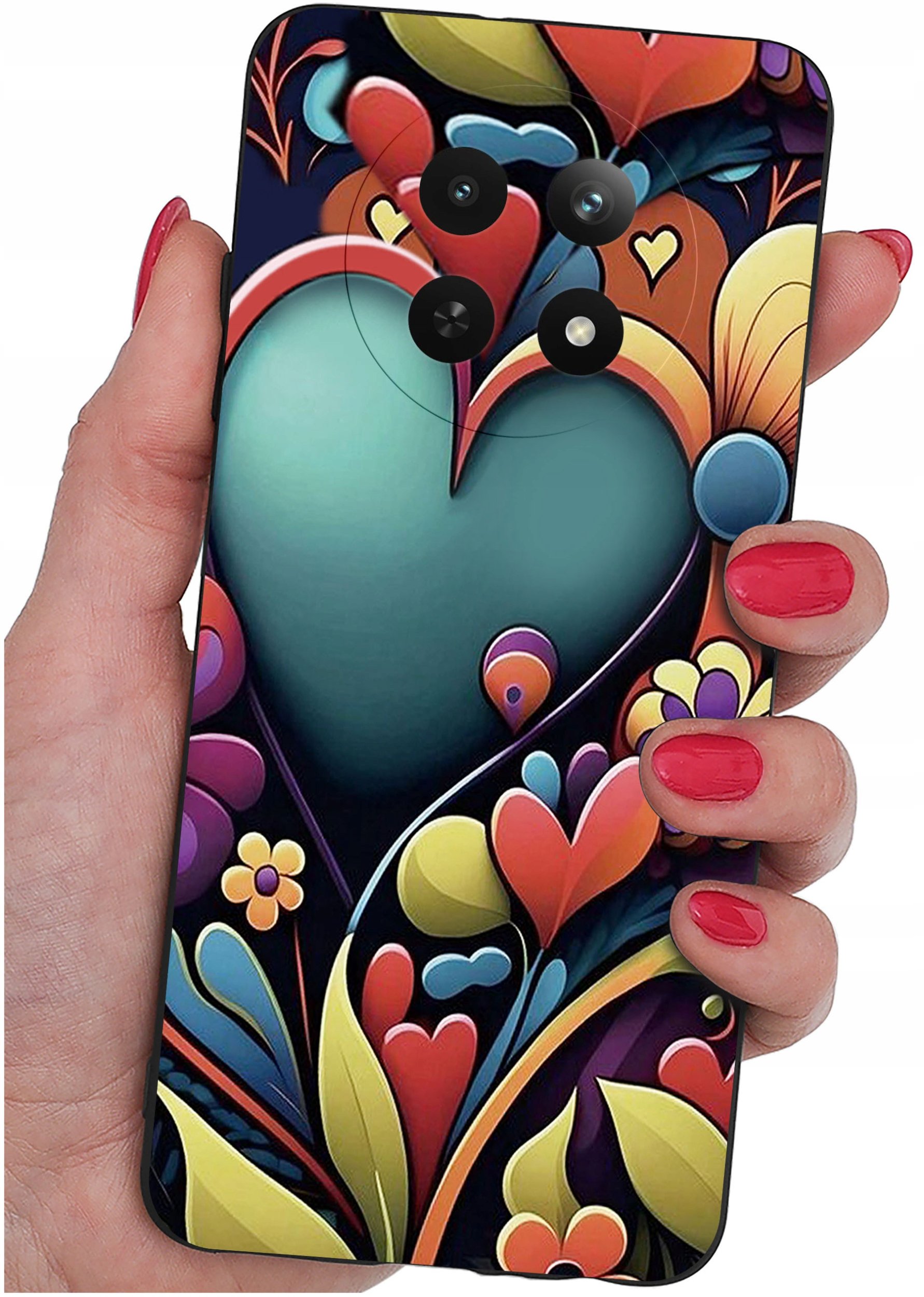 Etui do Realme 12 5G | 12x 5G WZORY |SILIKONOWE MATT CASE + SZKŁO 9H