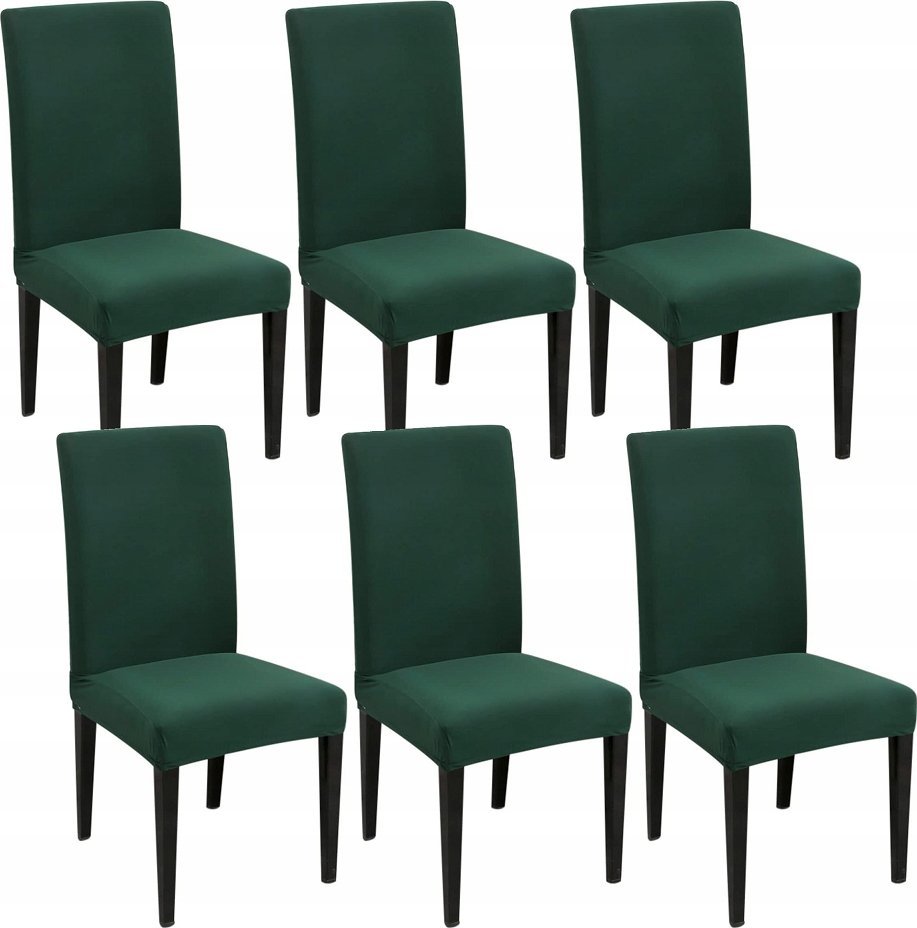 GALAXIA POKROWCE NA KRZESŁA 6 SZT Uniwersalne Elastyczne Pokrowiec Krzesło GRUBE