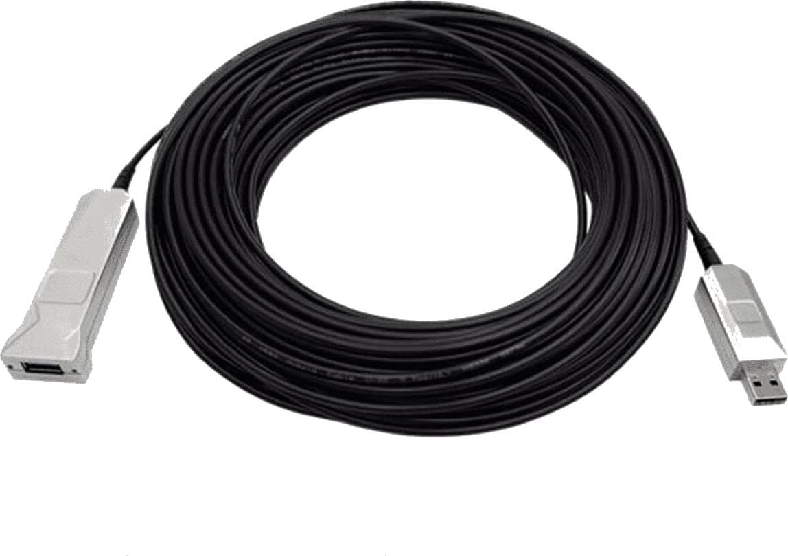 Kabel USB AVer USB-A - USB-A 10 m Czarny (064AUSB--CC5)