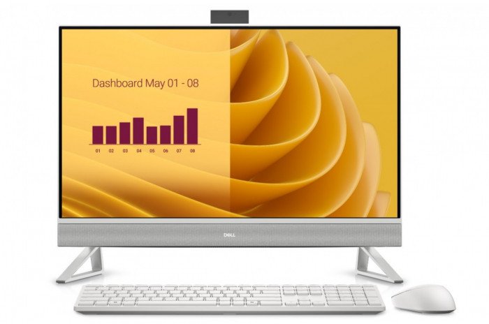 Komputer Dell 27 All-in-One EC27250 Win 11 Pro 7-150U/16GB/512GB SSD/27.0 FHD/Intel Graphics/Cam/WLAN + BT/Backlit Kb/3Y ProSupport