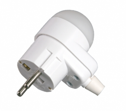 Timex Wtyczka 16A 2P+Z Uni-Schuko z lampką 250V biała (WT-16U/L)