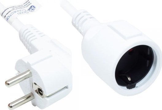 Kabel zasilający Good Connections Good Connections Schutzkontakt Verlängerung weiß 2m
