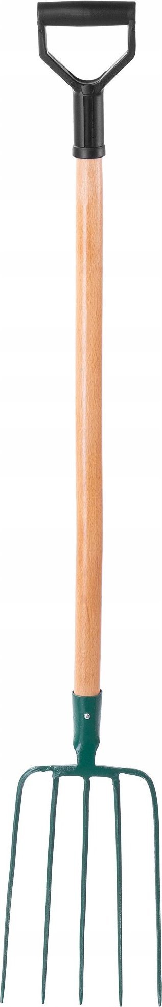 Kadax Widły Do Siana 5-Zębne Metalowy Drewniany Trzonek