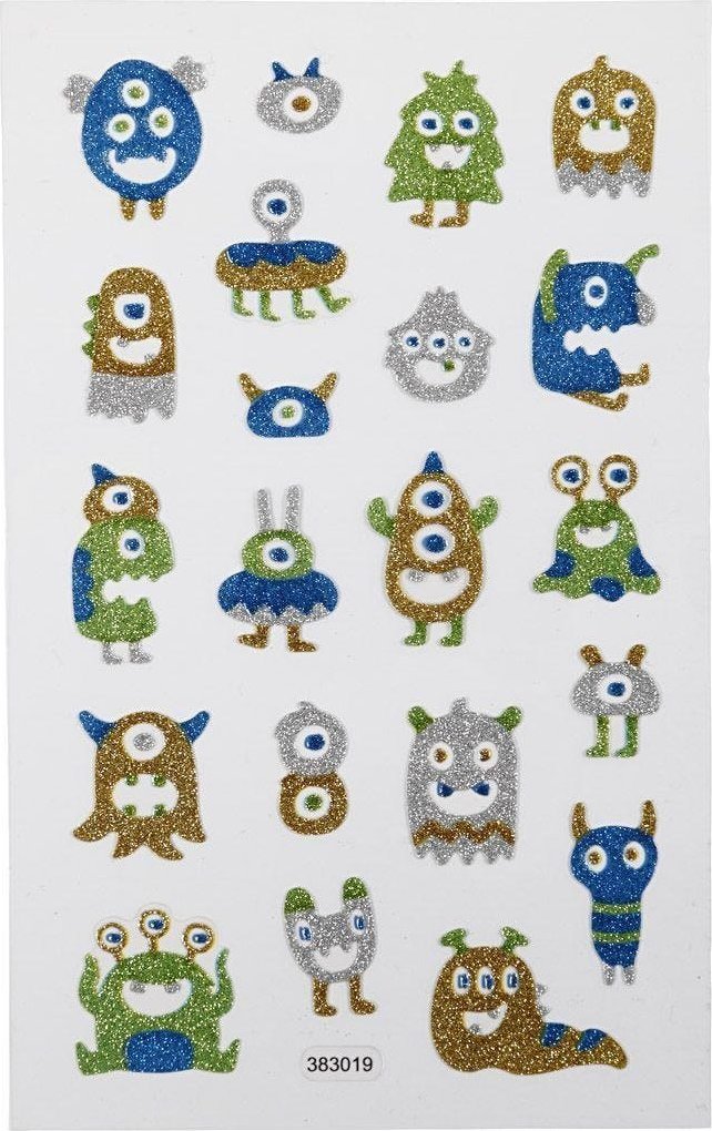 Naklejki Brokatowe Kosmici