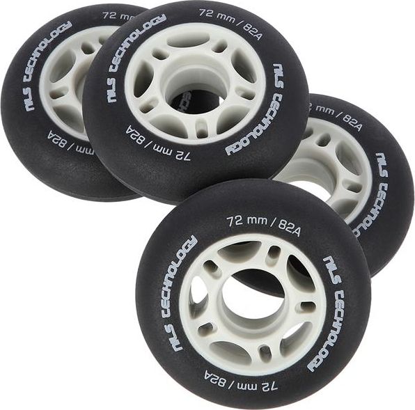 Nils Extreme PU 72x24 82A CZARNE MATOWE KÓŁKA (4 szt.) NILS EXTREME