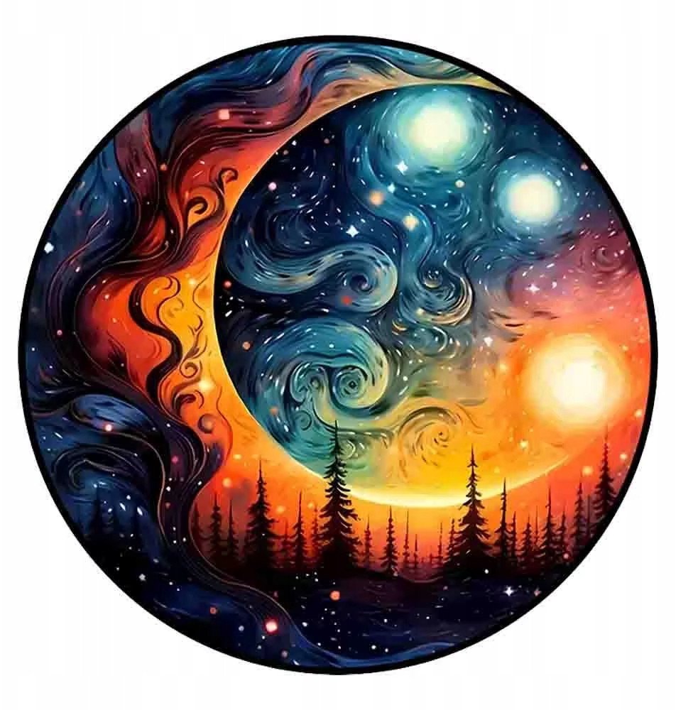 Puzzle Magiczny księżyc Drewniane Układanka Wooden A3 180 el.