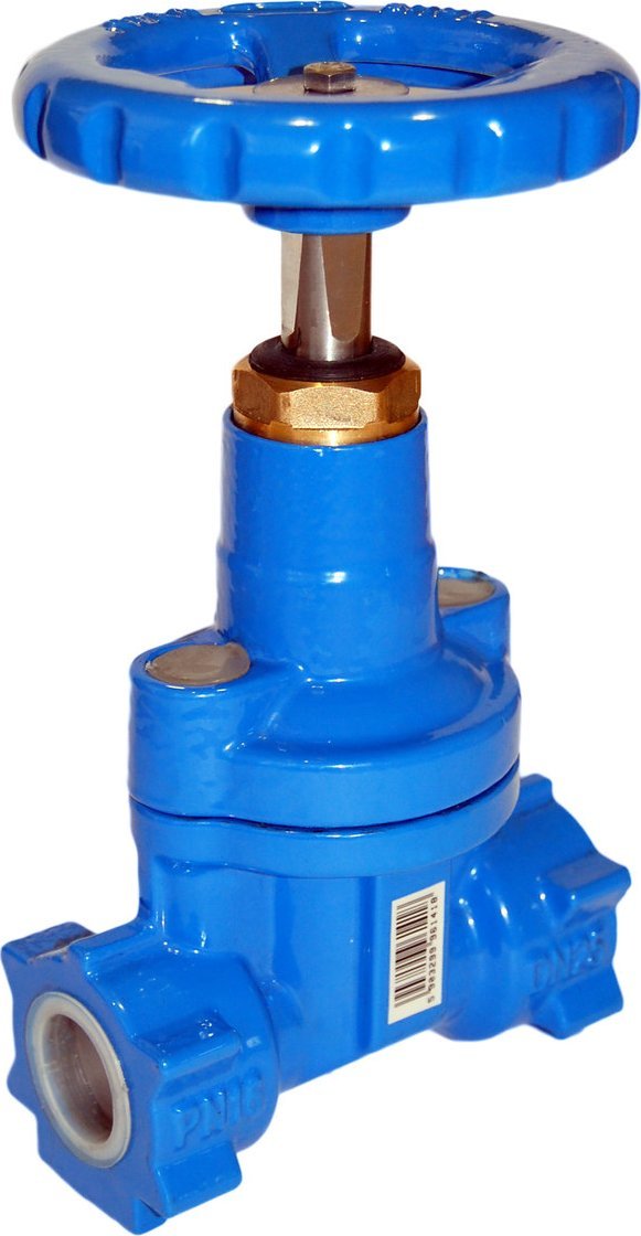 Aeon Labs Zasuwa klinowa gwintowana do wody GW_GW DN50, z kółkiem, GJS-żeliwo sferoidalne