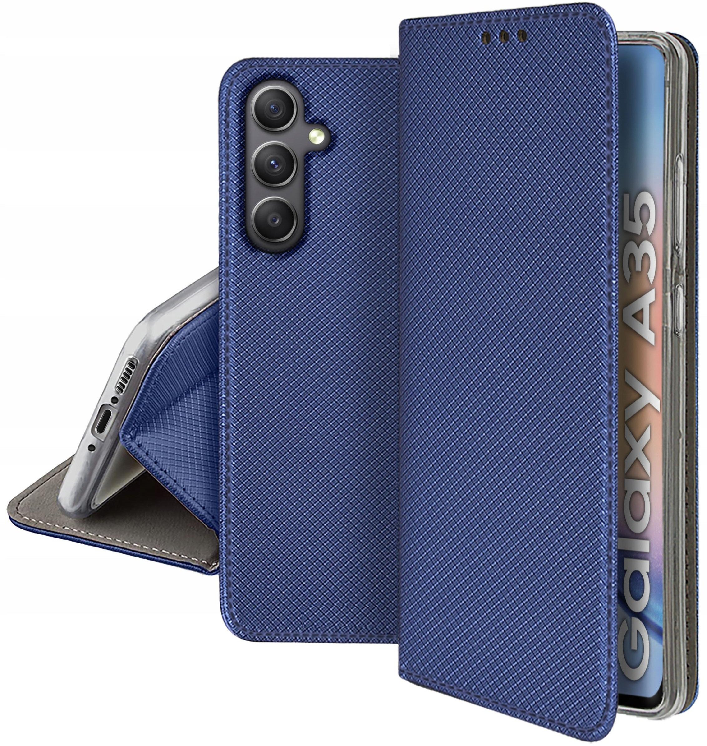 Etui do Samsung Galaxy A35 | A35 5G SMART MAGNET CASE PORTFEL + SZKŁO 9H