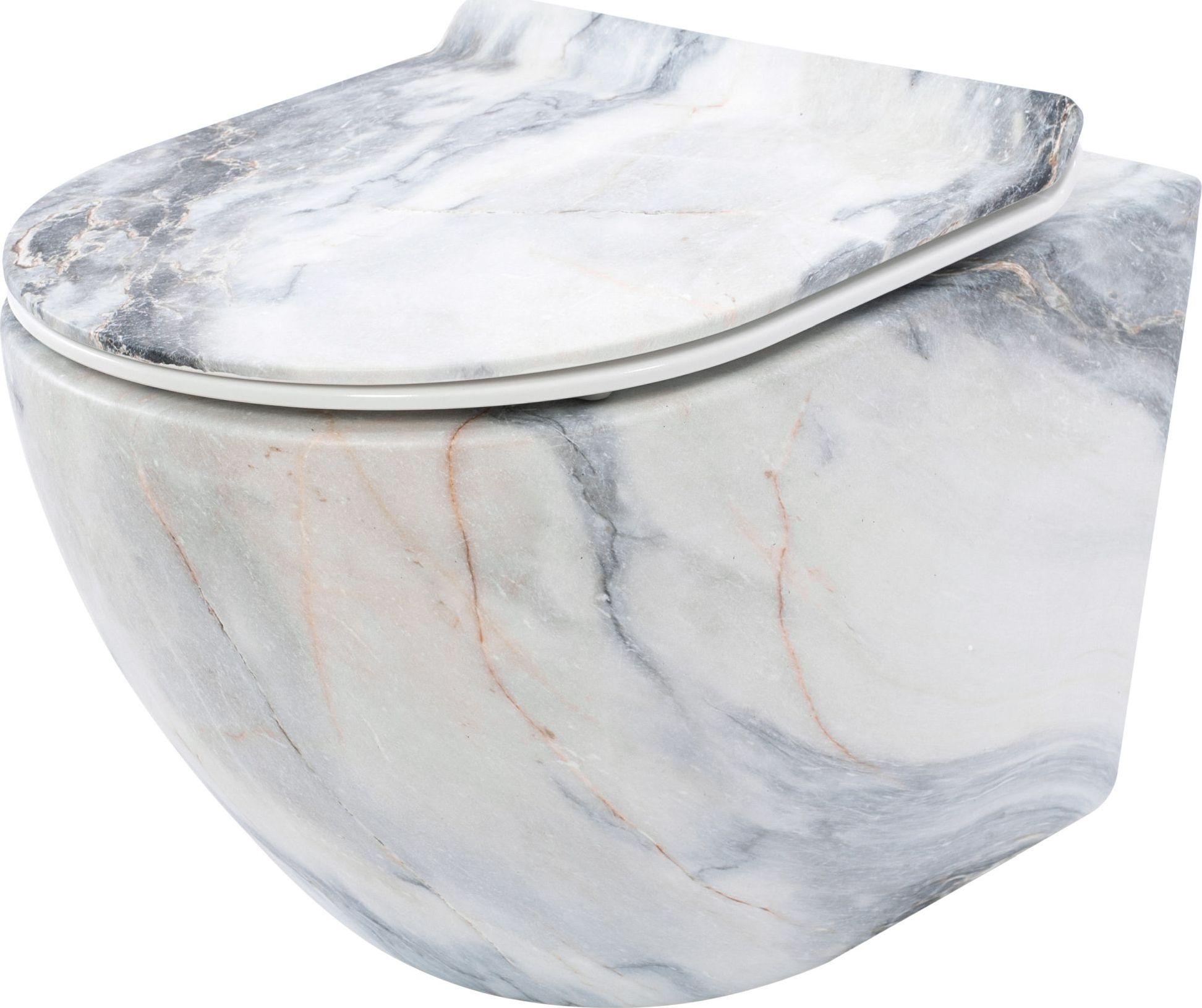 Miska WC Rea Misa WC podwieszana Carlos Slim Rimless Granit Matt