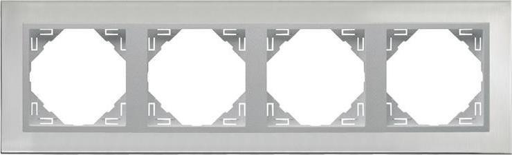Efapel EFAPEL METALLO RAMKA 4-KROTNA STAL INOX 90940 TIA