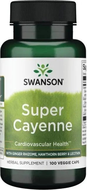 Swanson Swanson - Cayenne, 100 kapsułek roslinnych