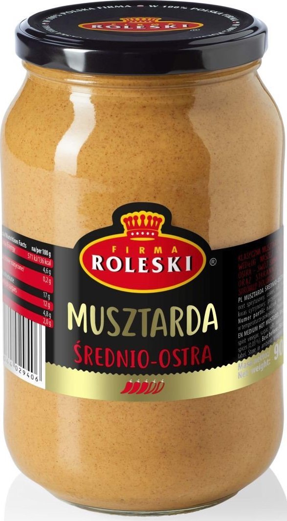 Roleski ROLESKMUSZTARDAŚREDNIO OSTRA 1L
