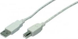 Kabel USB LogiLink USB-A - USB-B 2 m Biały (CU0007)