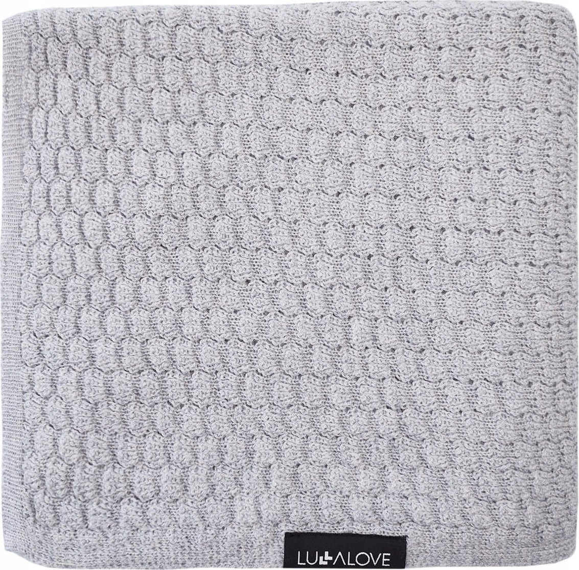 LullaLove Kocyk/otulacz merino PREMIUM - szary Lullalove