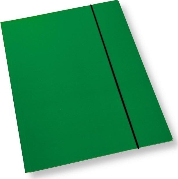 Teczka A4 z gumką lakier zielona 350gsm (10szt)