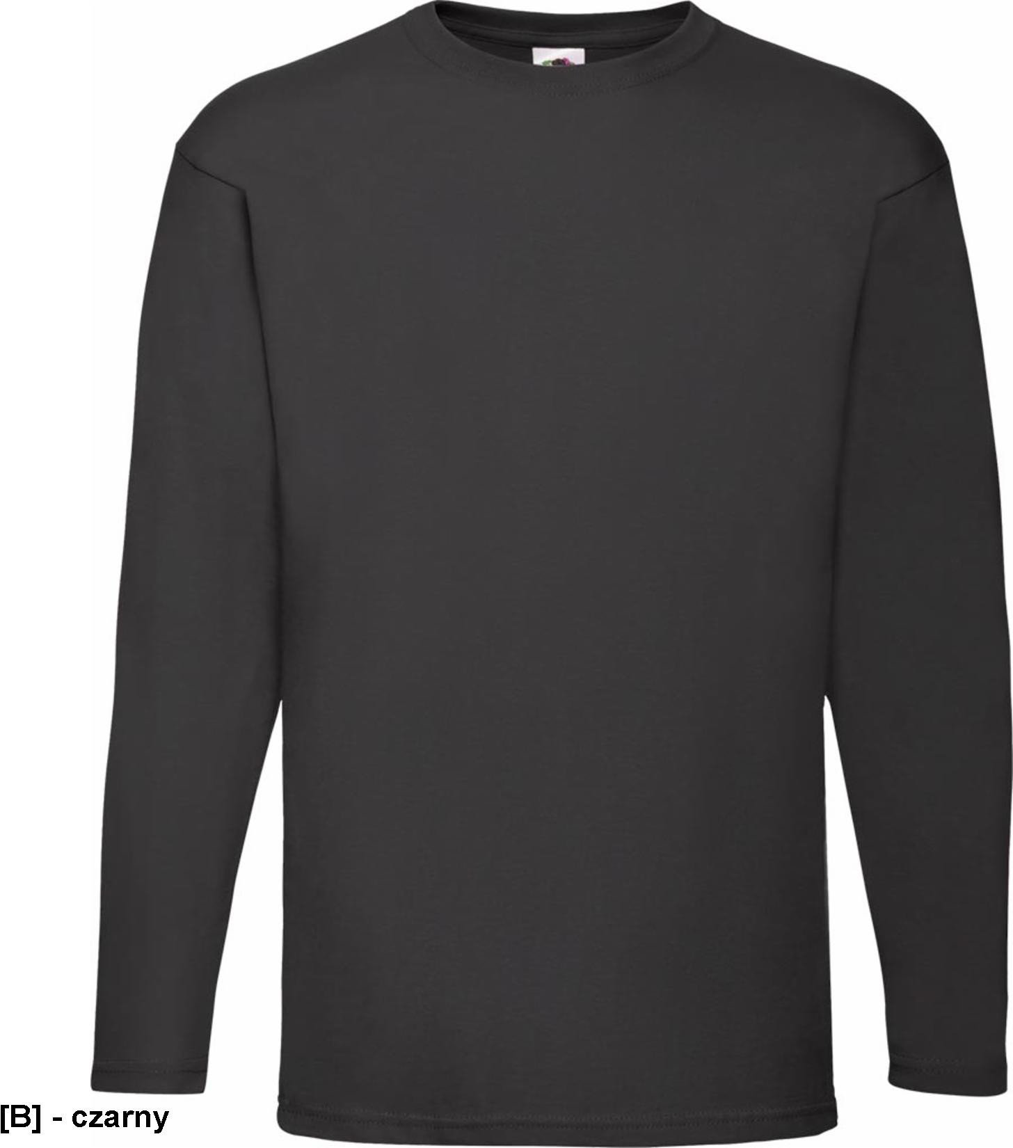FOTL-610380 - Koszulka Valueweight z długim rękawem, męska - czarny XL