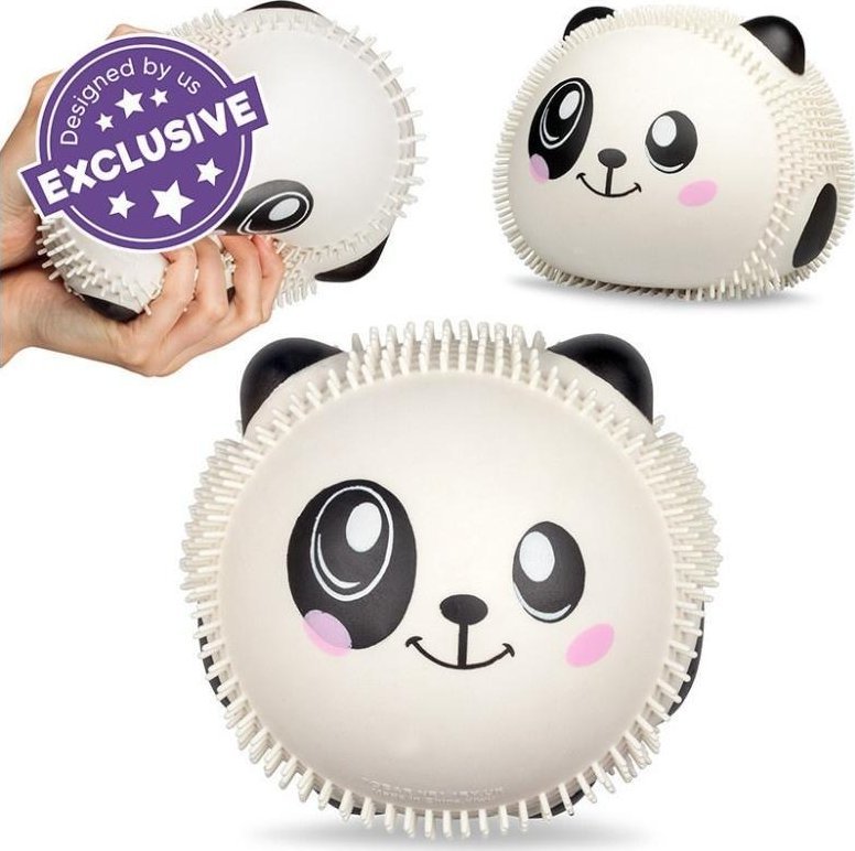 LeanToys Piłka sensoryczna Squidgmis panda 18cm