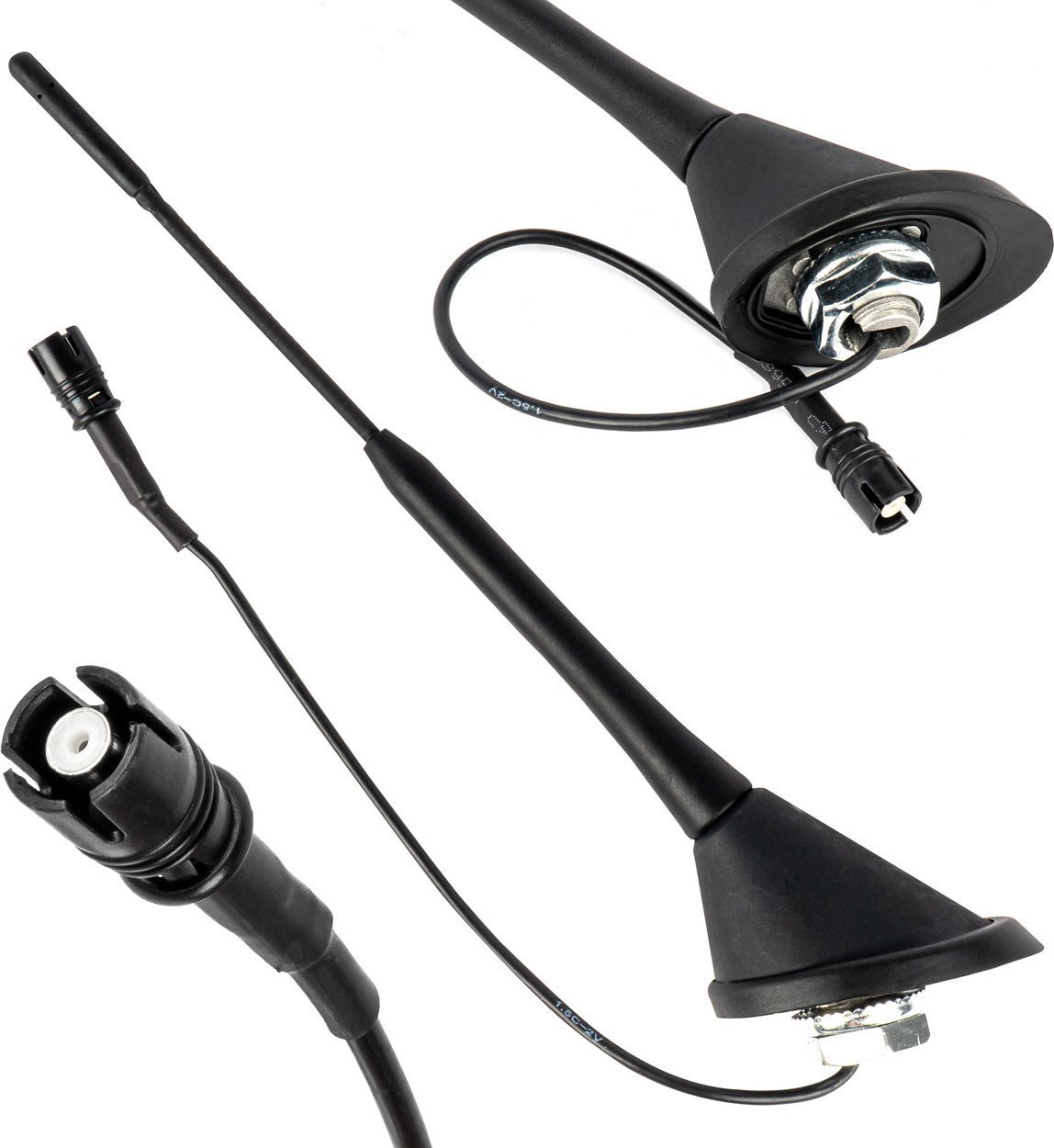 Antena samochodowa uniwersalna bat maszt ze wzmacniaczem raku-2 ant10 amio-04154