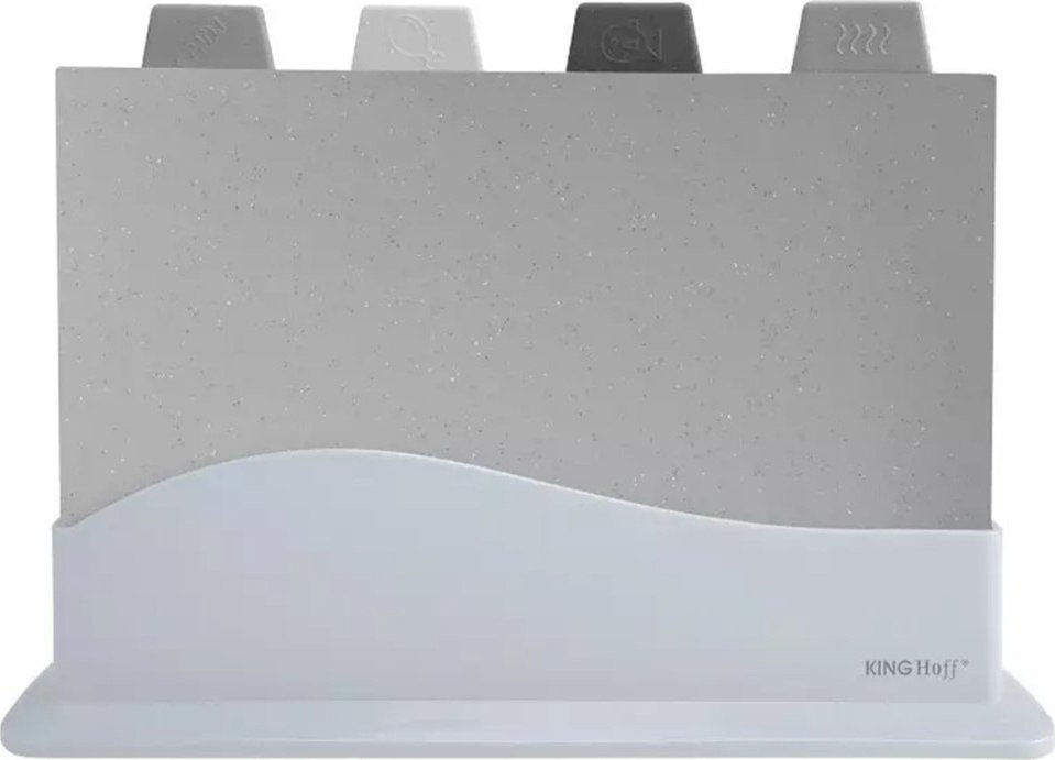 Deska do krojenia king hoff Zestaw 4 Desek Kuchennych W Stojaku Kinghoff Kh-1743