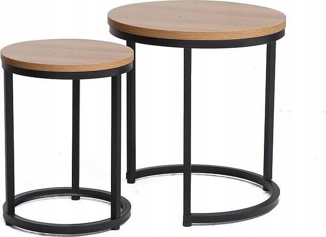 Signal Ława HOLA dąb/czarny (zestaw)