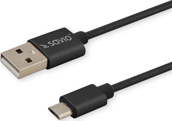 Kabel USB Savio USB-A - 2 m Czarny (SAVIO CL-129)