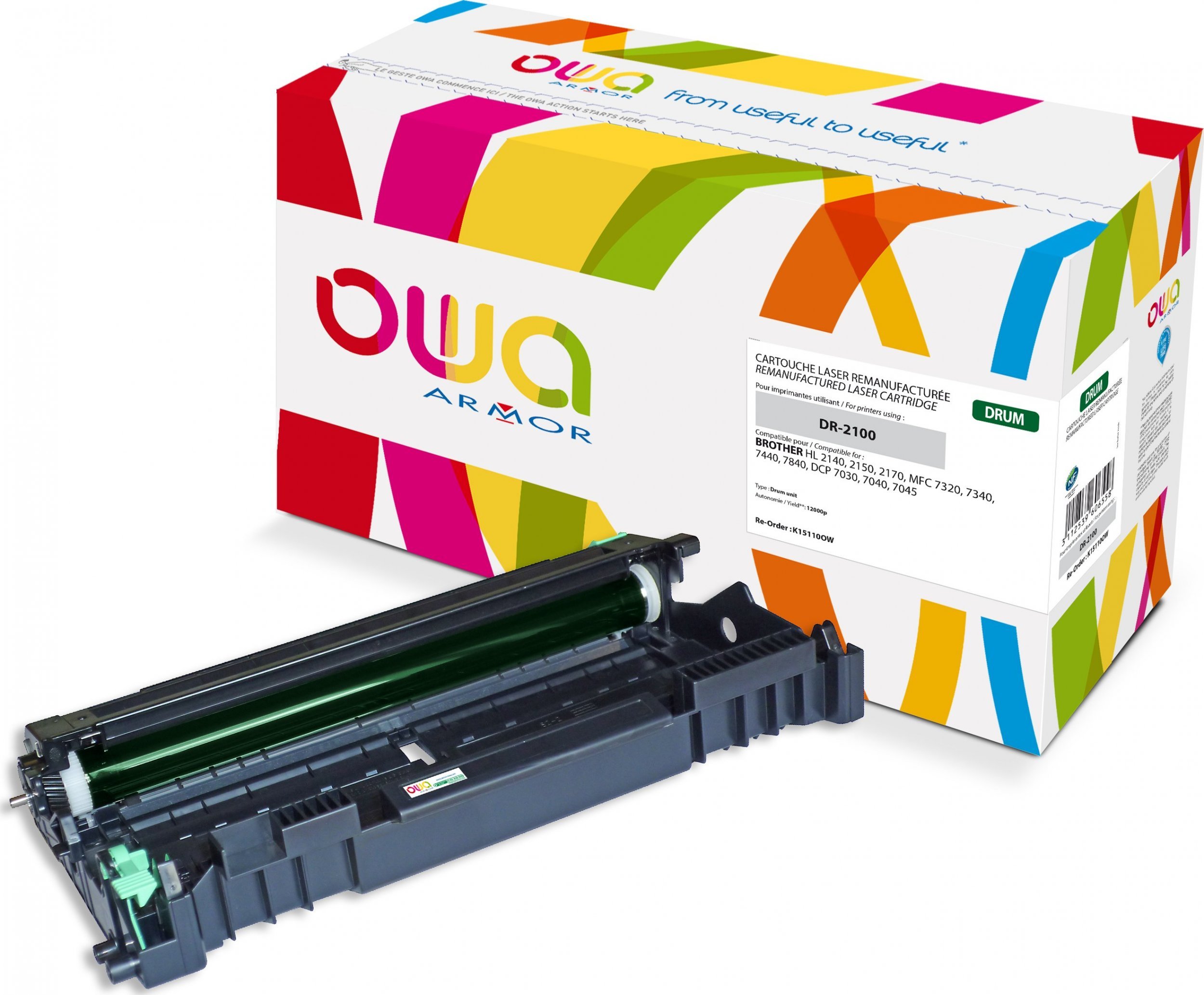 Armor Drum OWA Armor do BROTHER HL 2140, 2150, 2170, 12000 stron, DR2100 (DR-2100)