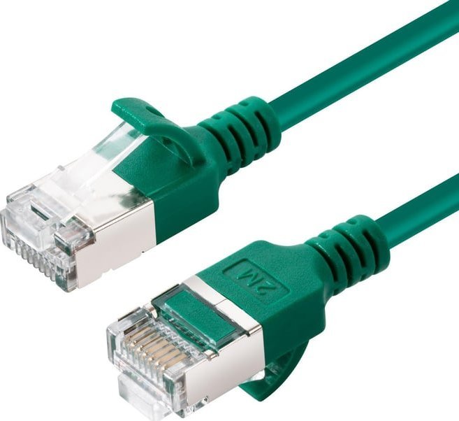 MicroConnect Microconnect V-FTP6A03G-SLIM kabel sieciowy Zielony 3 m Cat6a U/FTP (STP)