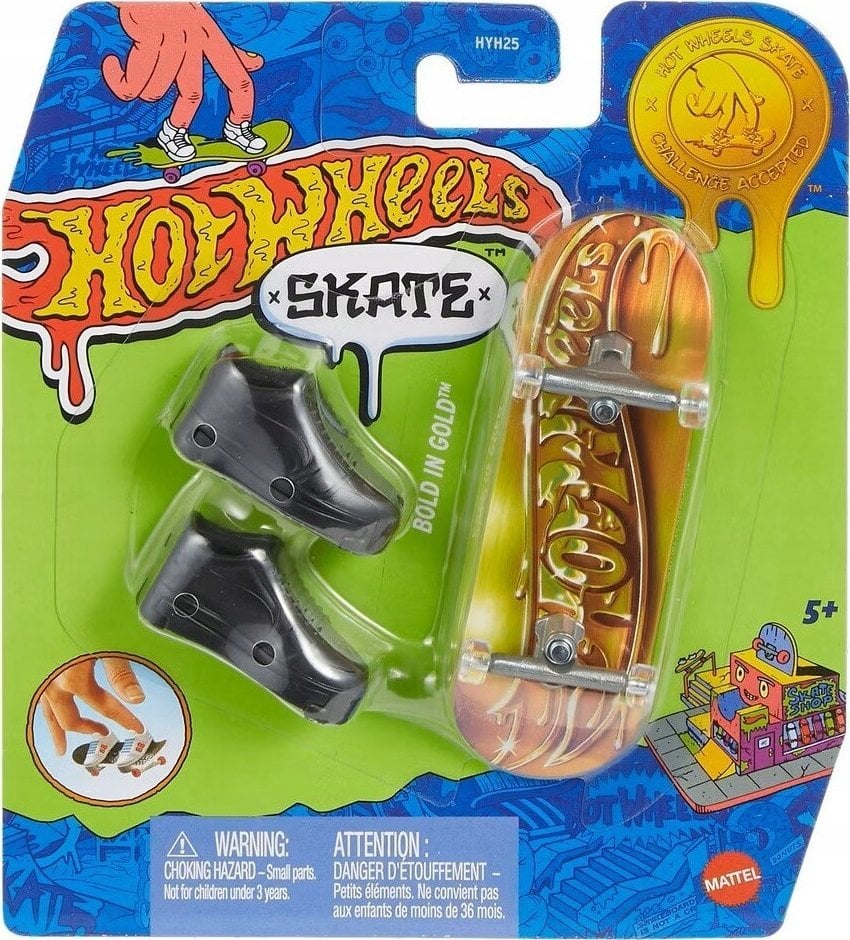 Mattel HW Skate złota deskorolka+buty HYH25 /16