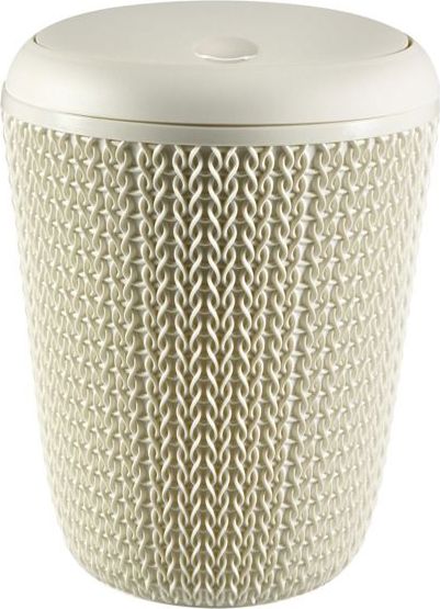 Kosz na śmieci Curver uchylny 6L kremowy (235057 )