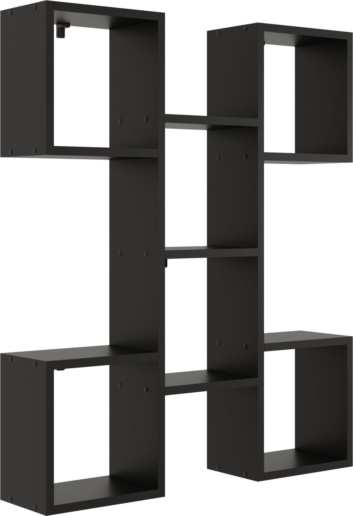 Tyletegotu Nowoczesna półka wisząca, 82x18x100 cm, czarny, mat