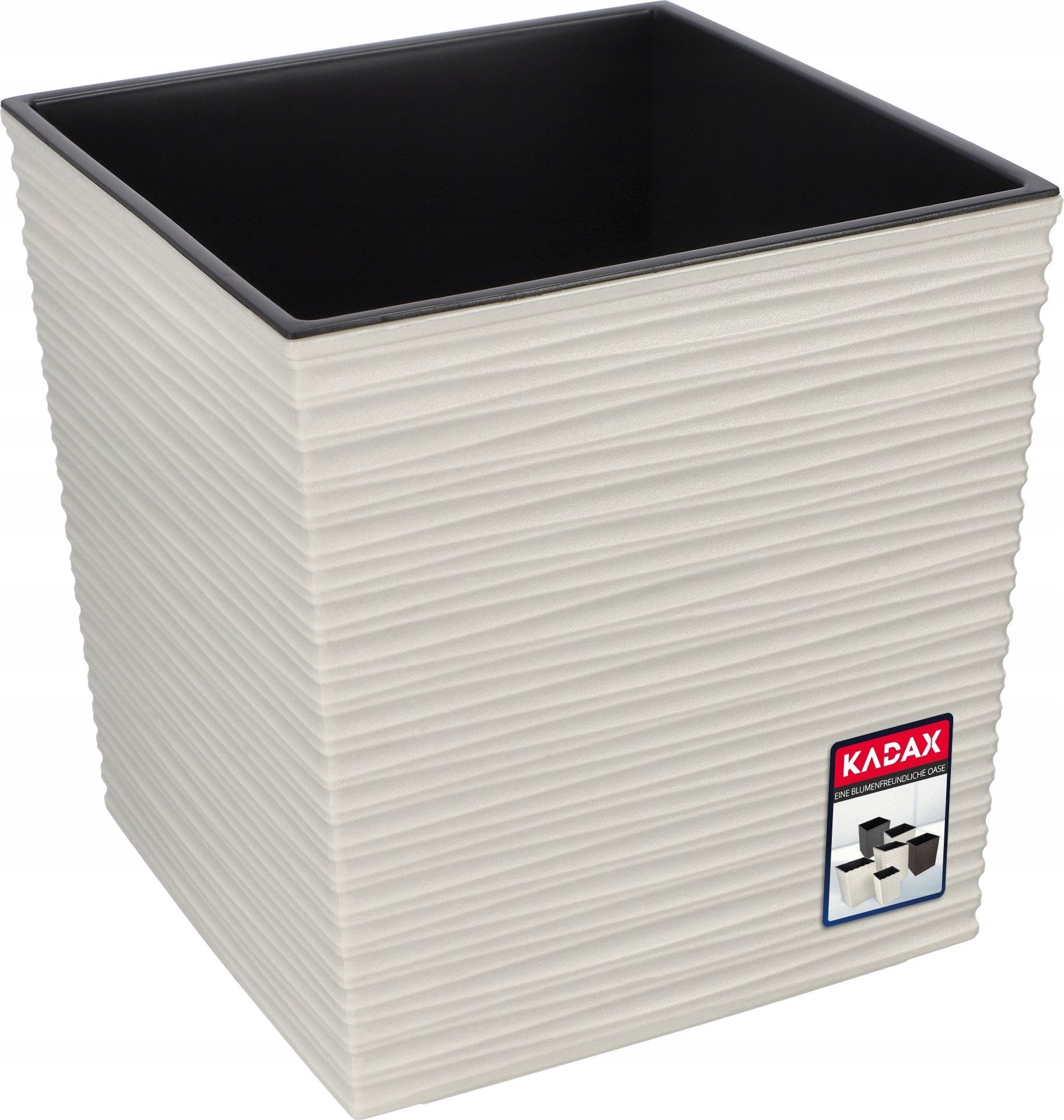 Kadax KADAX Doniczka Donica Osłonka + Wkład Krem 40cm