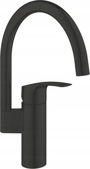 Bateria kuchenna Grohe Grohe jednouchwytowa bateria zlewozmywakowa DN 15 Eurosmart czarny mat 332022433