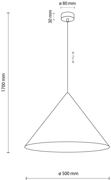 Lampa wisząca CONO YELLOW 10090 TK Lighting