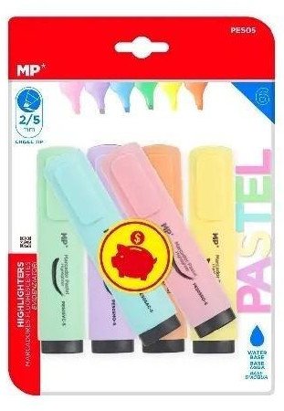 Zakreślacz pastelowy 2,0/5,0mm 6szt