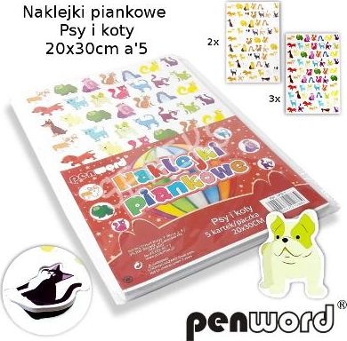 Polsirhurt Naklejki piankowe nps-1 psy i koty a"5