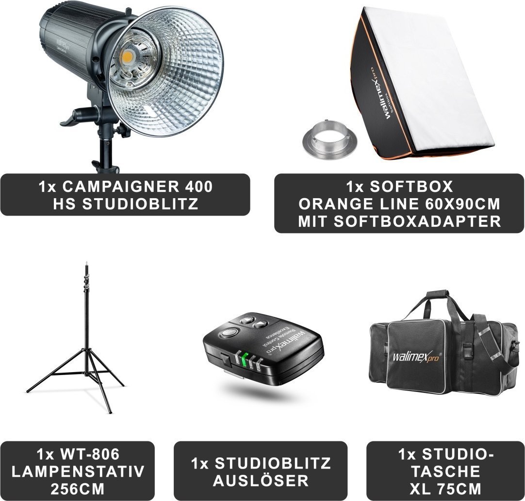 Lampa studyjna Walimex walimex pro Campaigner 400 HS Set Single