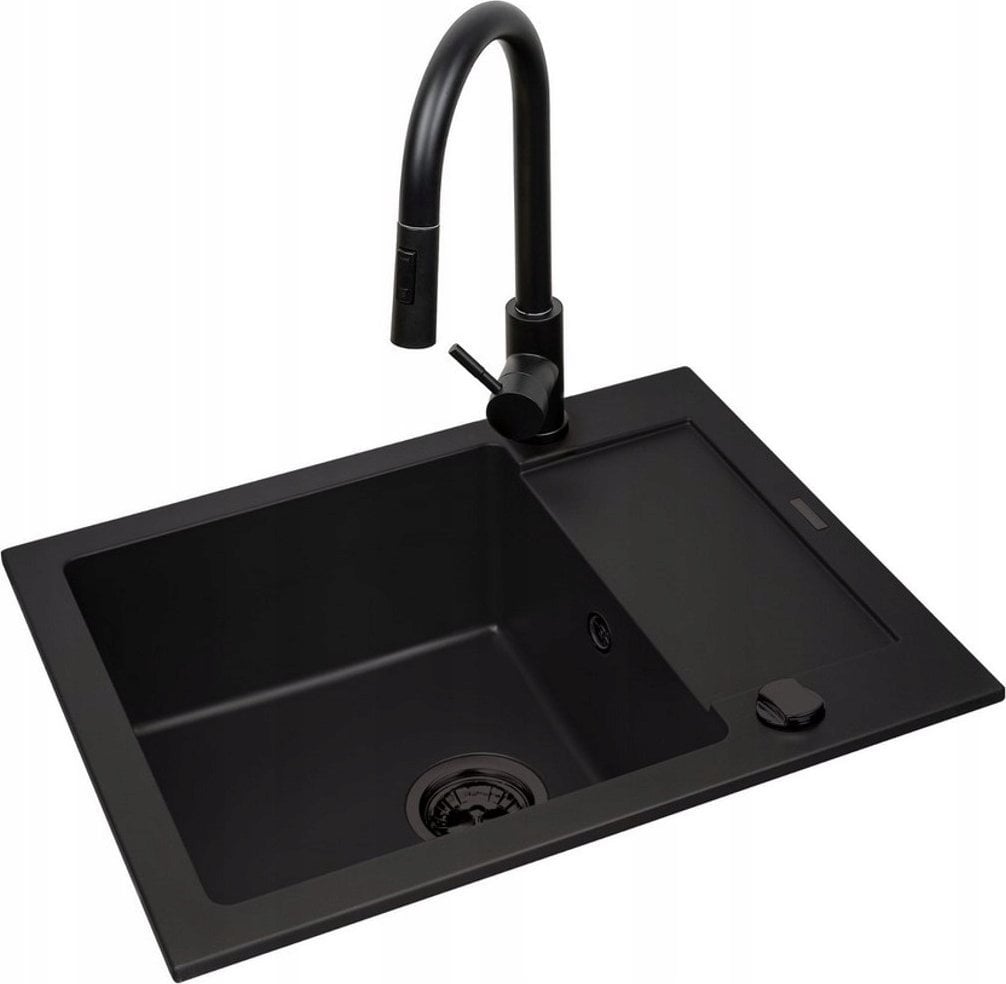 Zlewozmywak Pyramis Zestaw Pyramis MIDO 62x50 1B1D+bateria IDEA BE