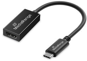 Adapter AV MediaRange USB-C do HDMI Audio/Wideo konwerter, 20cm sw