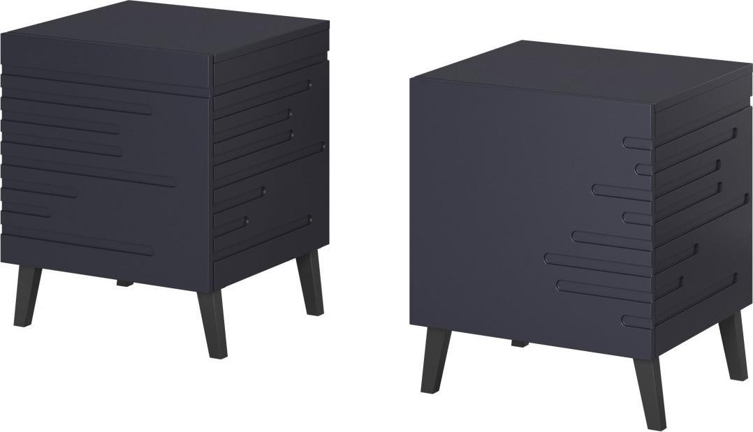 Cama Meble Szafka nocna NOVA 44x40x52 granat mat