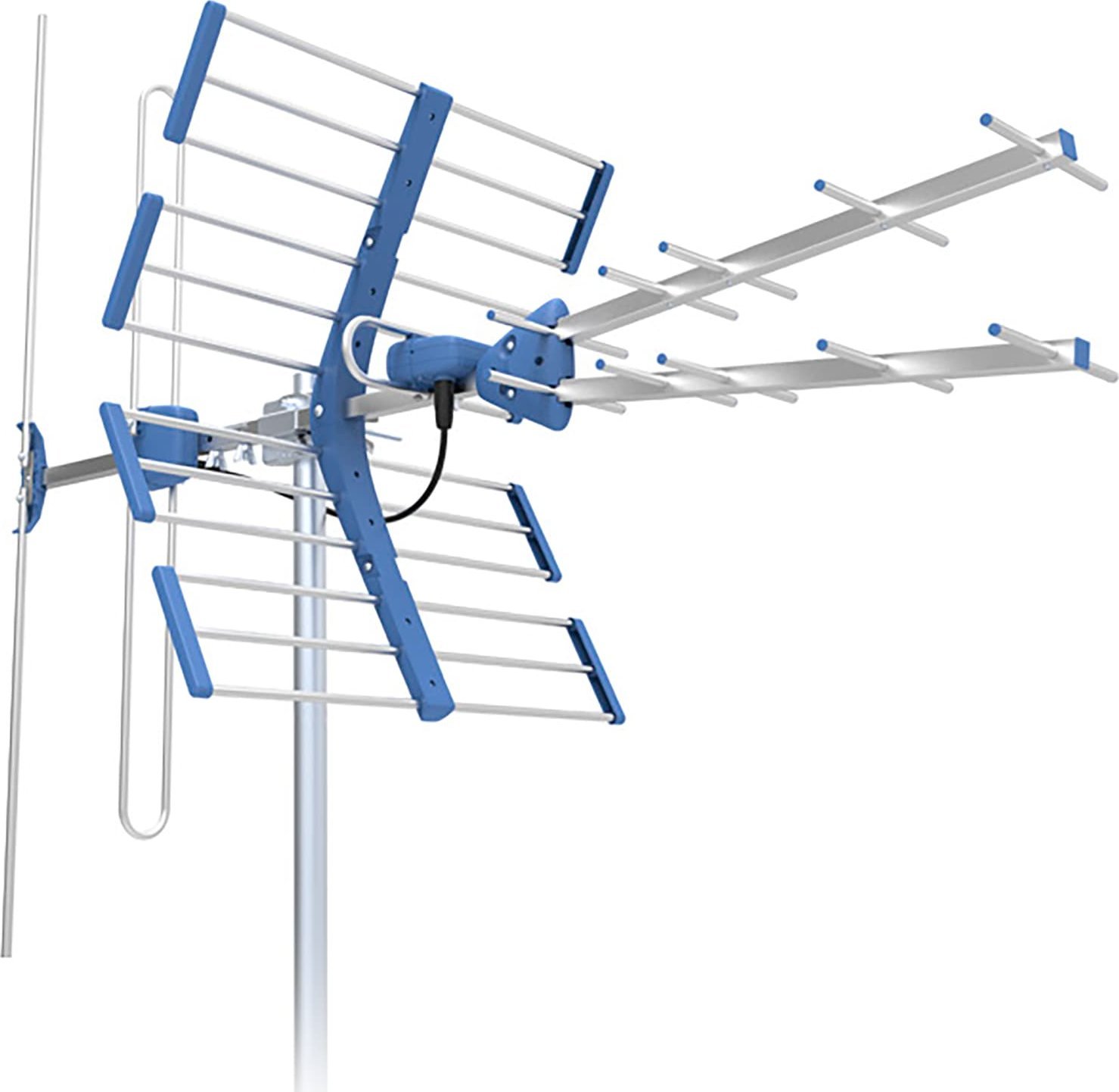 Antena DVB-T2 TV VHF UHF TT W21 Gold COMBO 5G Protected filtr Telkom Telmor