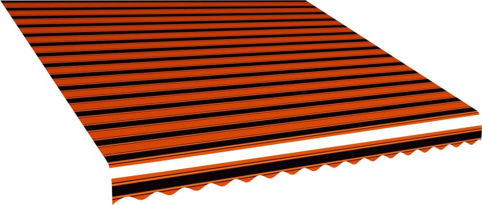 vidaXL Tkanina do markizy, pomarańczowo-brązowa, 400 x 300 cm