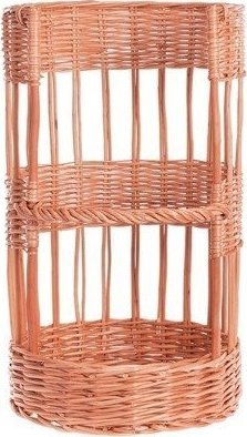 WickerPL Wiklinowy Okrągły Kosz na Bagietki 35 H60 cm