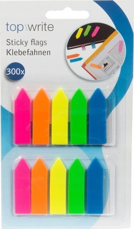 Topwrite Topwrite - Zakładki indeksujące / karteczki samoprzylepne Strzałki 300szt.