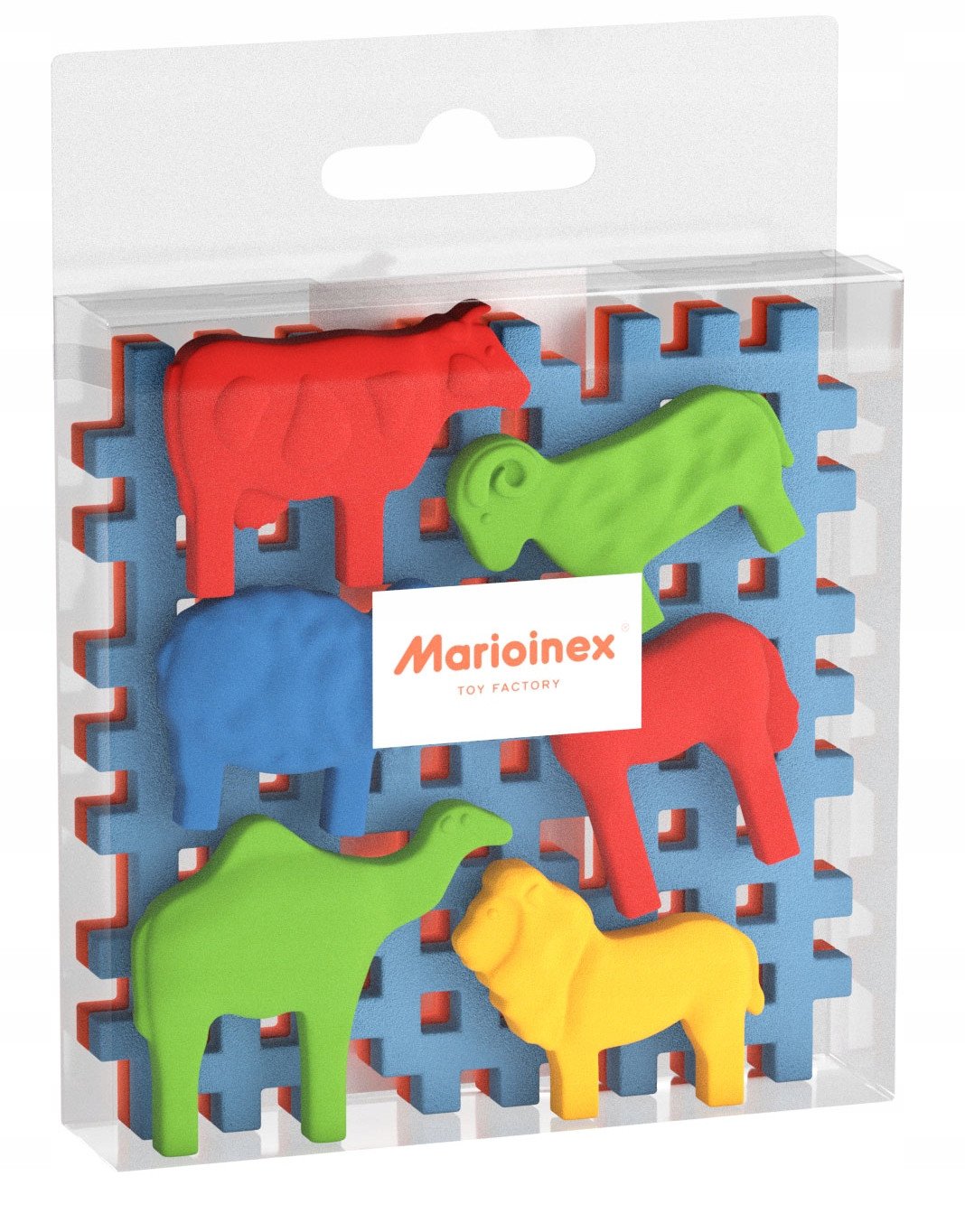 Klocki Waffle Mini - Zwierzęta z podstawš