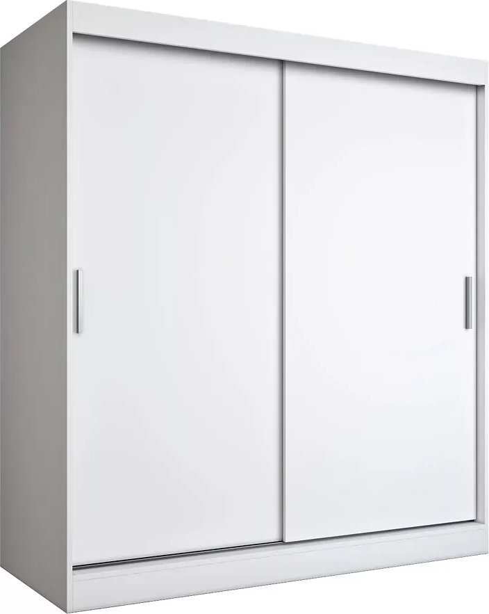 Elior Biała szafa przesuwna 180 cm - Corina 5X