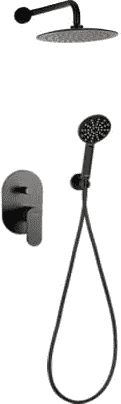 Zestaw prysznicowy Valvex Dione czarny (2448860)