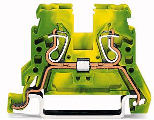 Wago Złączka 2-przewodowa PE 2,5mm2 żółto-zielona (870-907)
